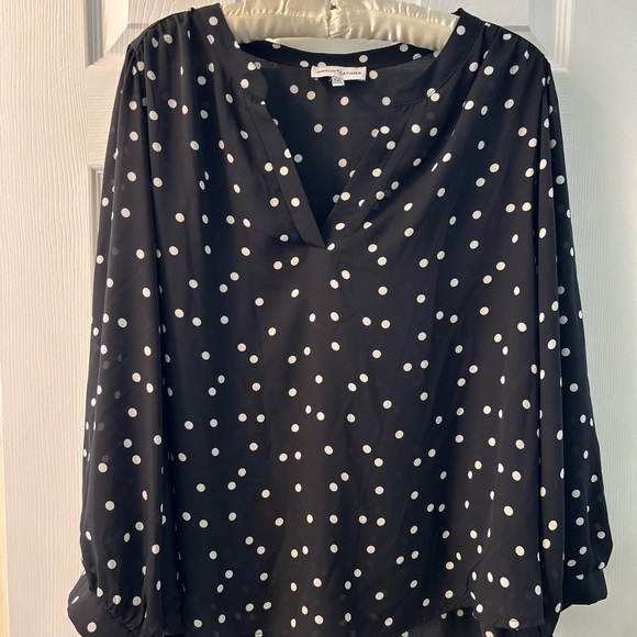 Gibson + Latimer Poka Dot Blouse - Picture 2 of 4